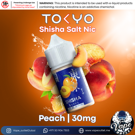 Tokyo Shisha Salt Nic Peach [SaltNic]
