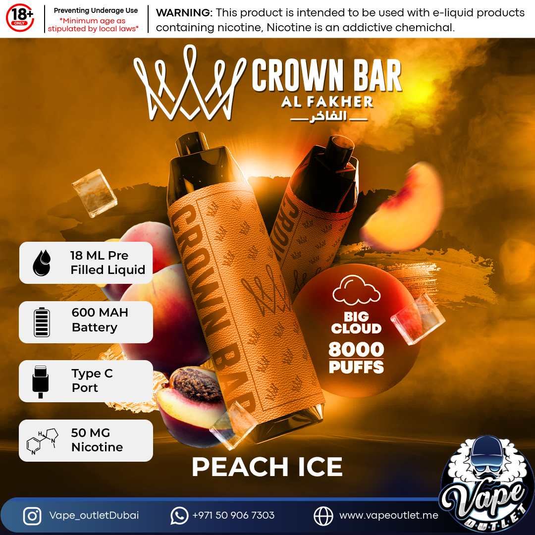 Al Fakher Crown Bar Disposable 8000 Puffs