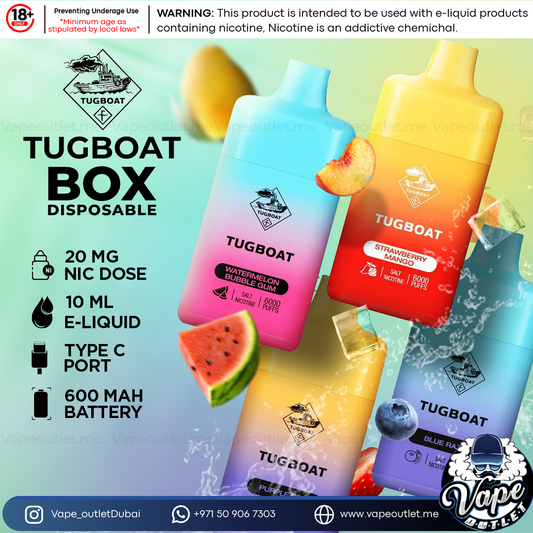 Tugboat Box Disposable 6000-Puffs