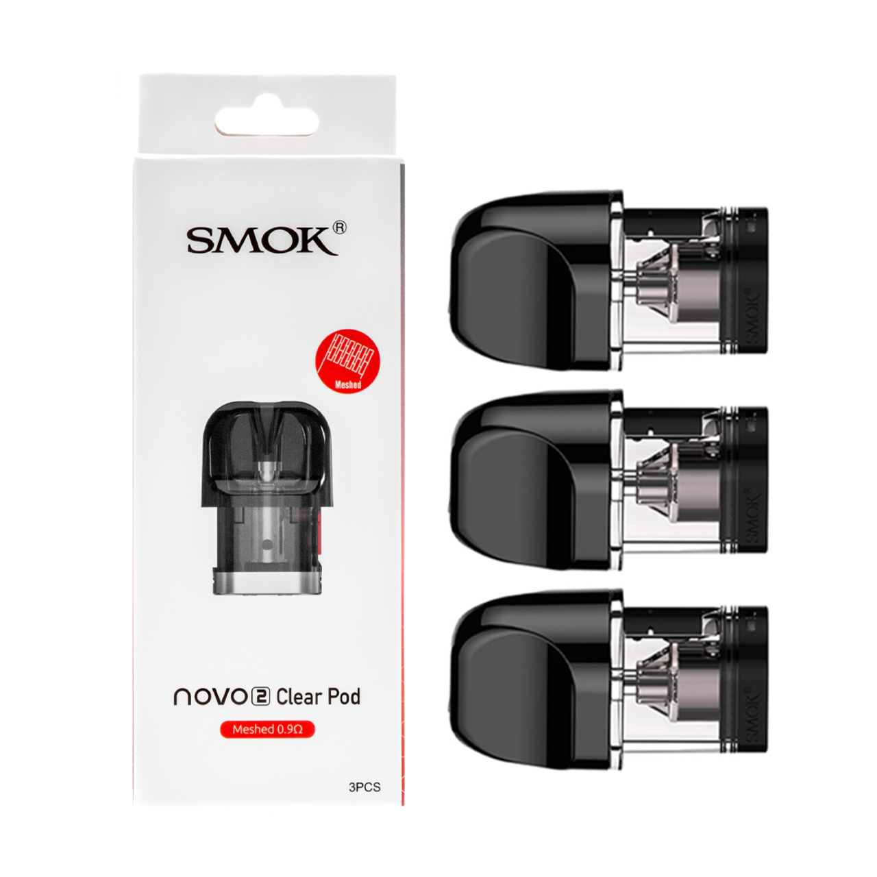 Smok Novo 2 Clear Pod Meshed (3pcs/pack)