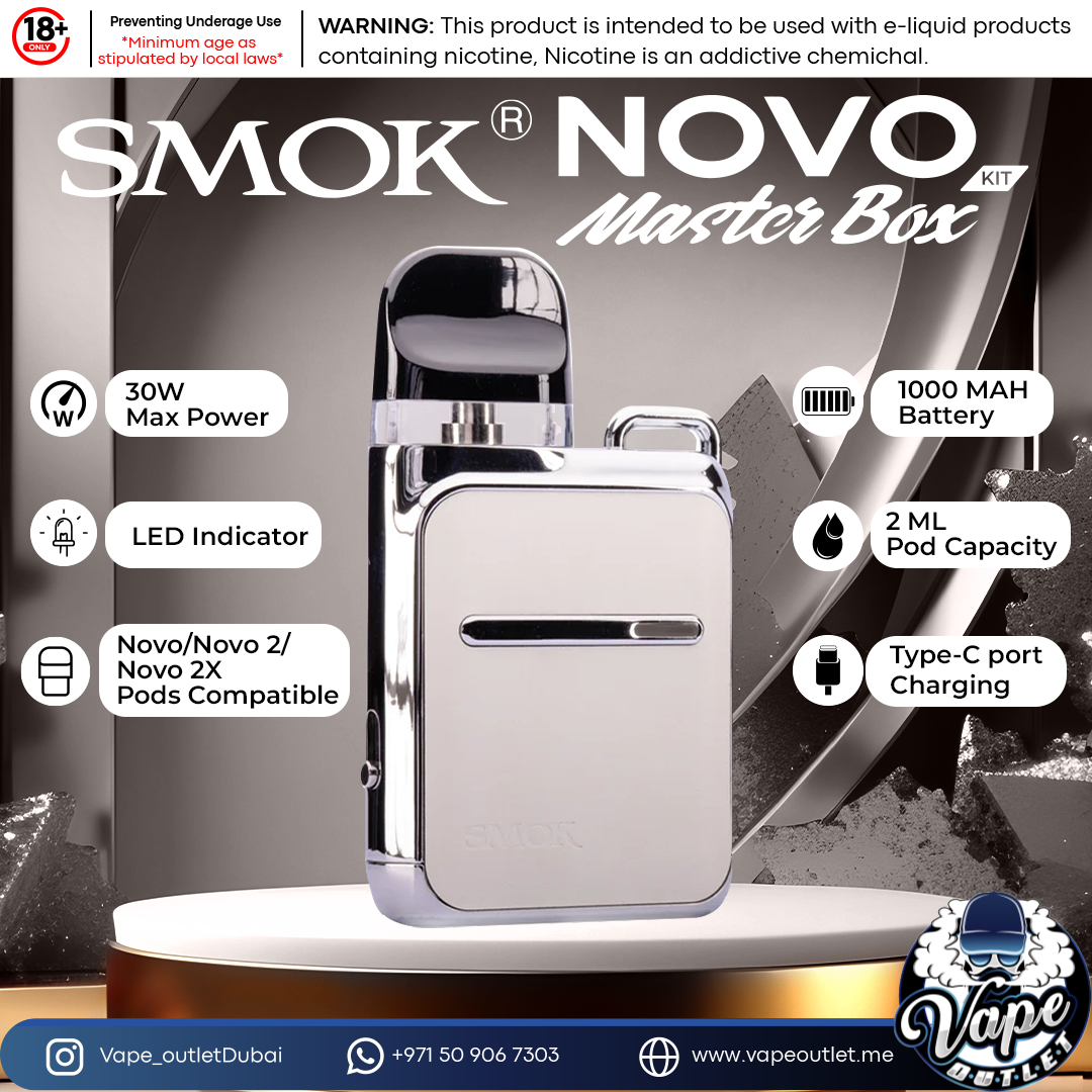 Skill Level: Beginner SMOK Novo Master Box Pod System Kit Australia Smok Novo Master Pod Kit Skill Level: Beginner SMOK Novo Master Box Pod System Kit Australia Smok Novo Master Pod Kit