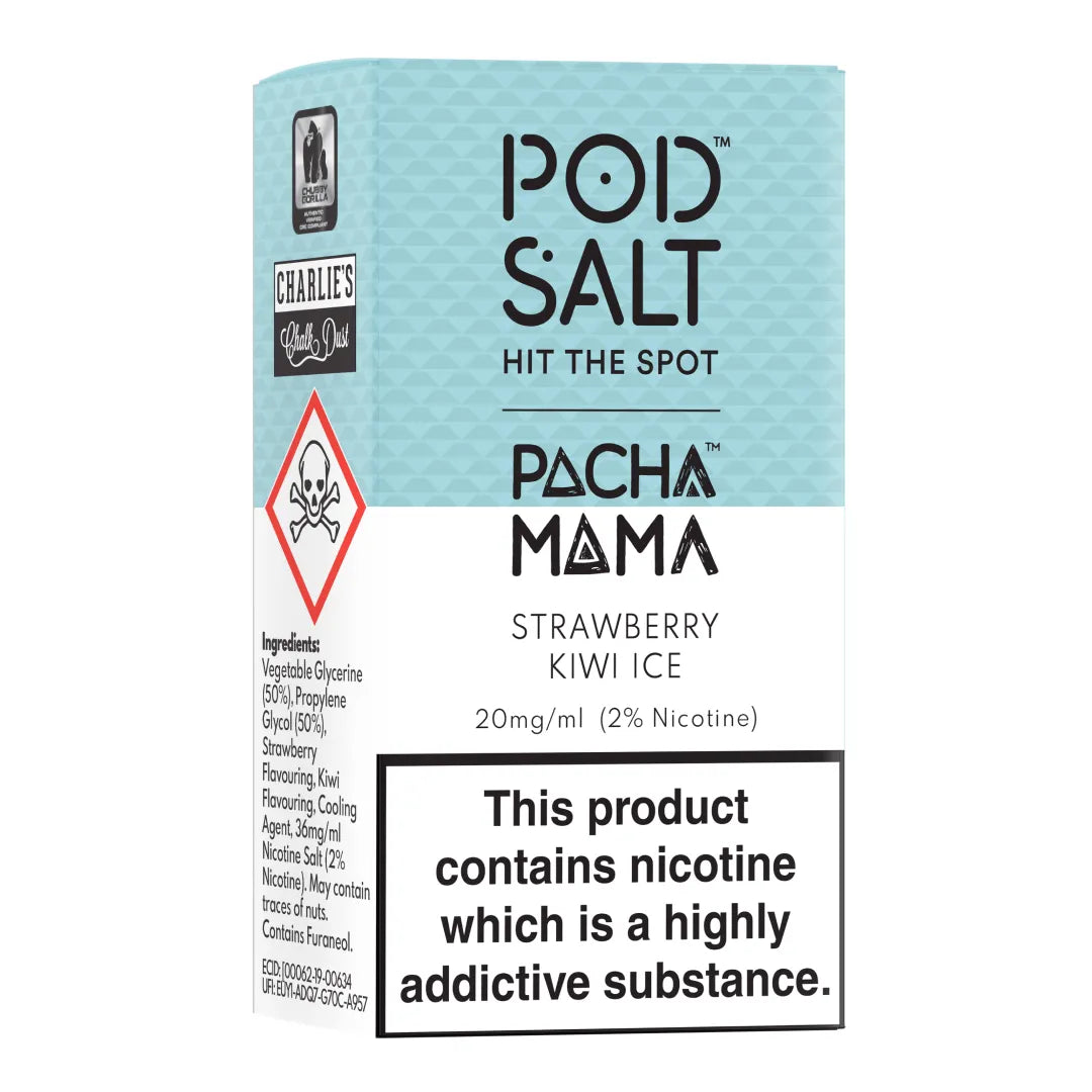Pod Salt  Pacha Mama Strawberry Kiwi Ice [SaltNic]