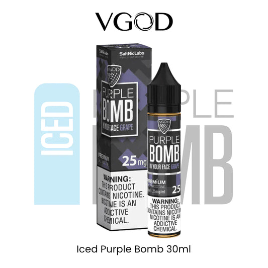 Vgod Juice Iced Purple Bomb [SaltNic]