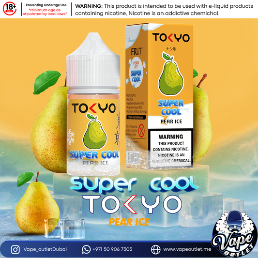 Tokyo Juice Super Cool Pear Ice [SaltNic]
