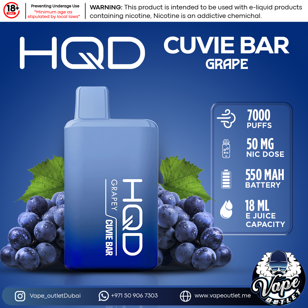 HQD Cuvie Bar Disposable 7000-Puffs Vape outlet uae HQD Cuvie Bar Disposable 7000-Puffs Vape outlet uae