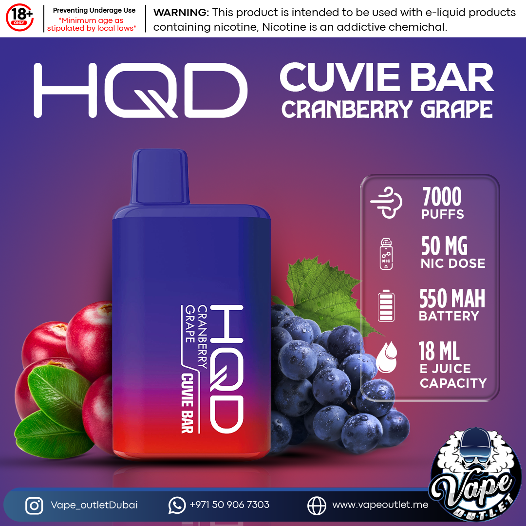 HQD Cuvie Bar Disposable 7000-Puffs Vape outlet uae HQD Cuvie Bar Disposable 7000-Puffs Vape outlet uae