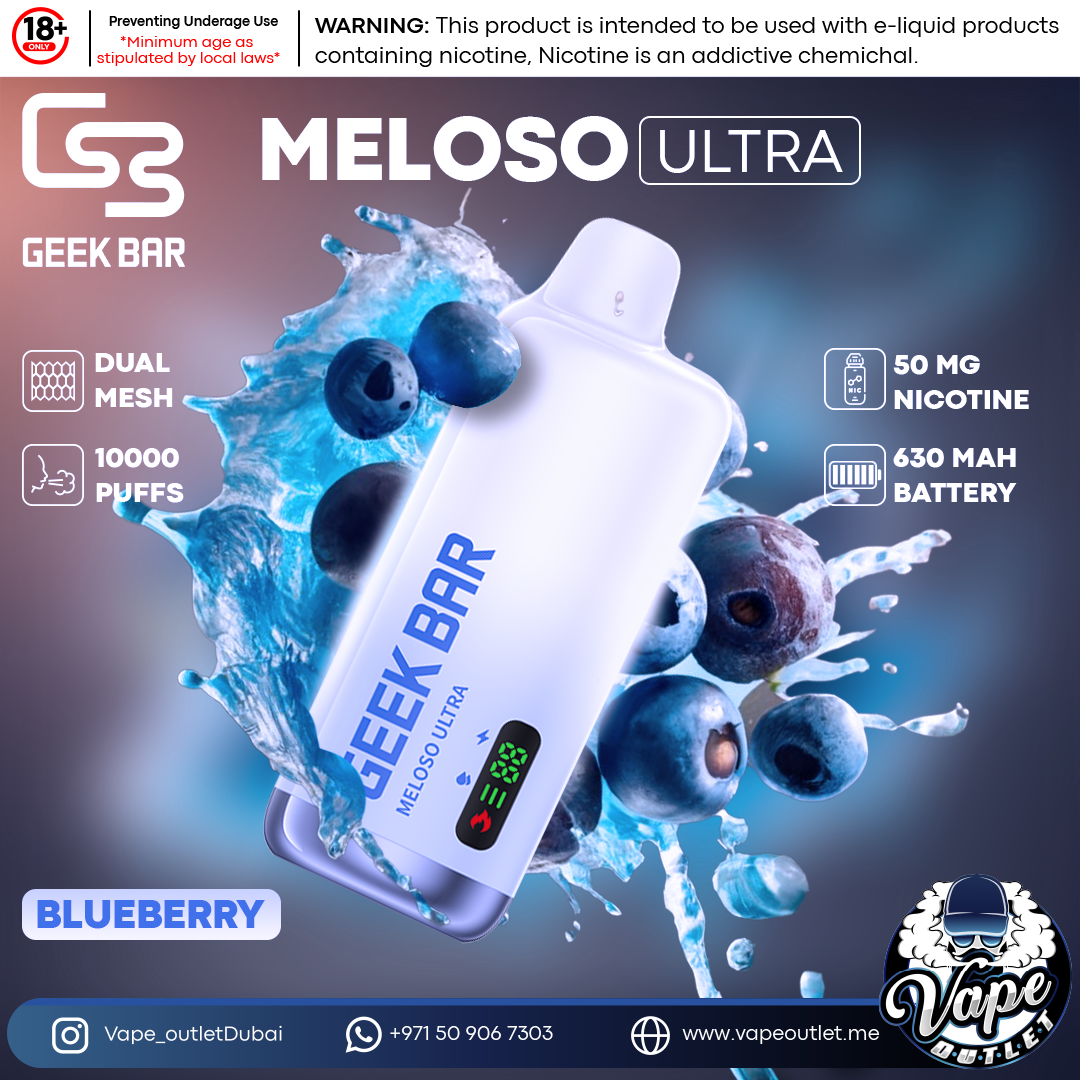 Geek Bar Meloso Ultra Disposable 10,000-Puffs