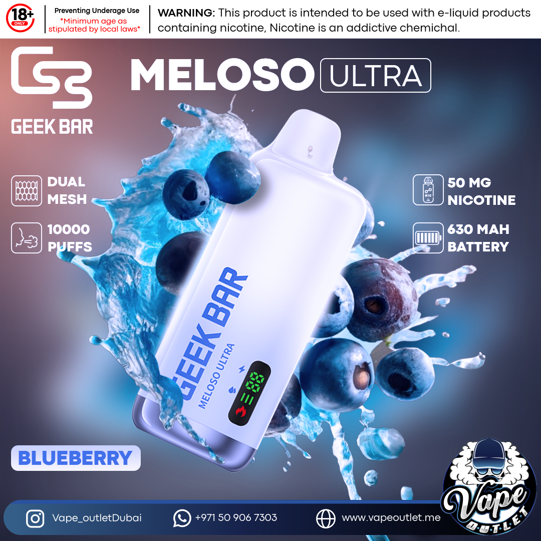 Geek Bar Meloso Ultra Disposable 10,000-Puffs Vape outlet uae Geek Bar Meloso Ultra Disposable 10,000-Puffs Vape outlet uae
